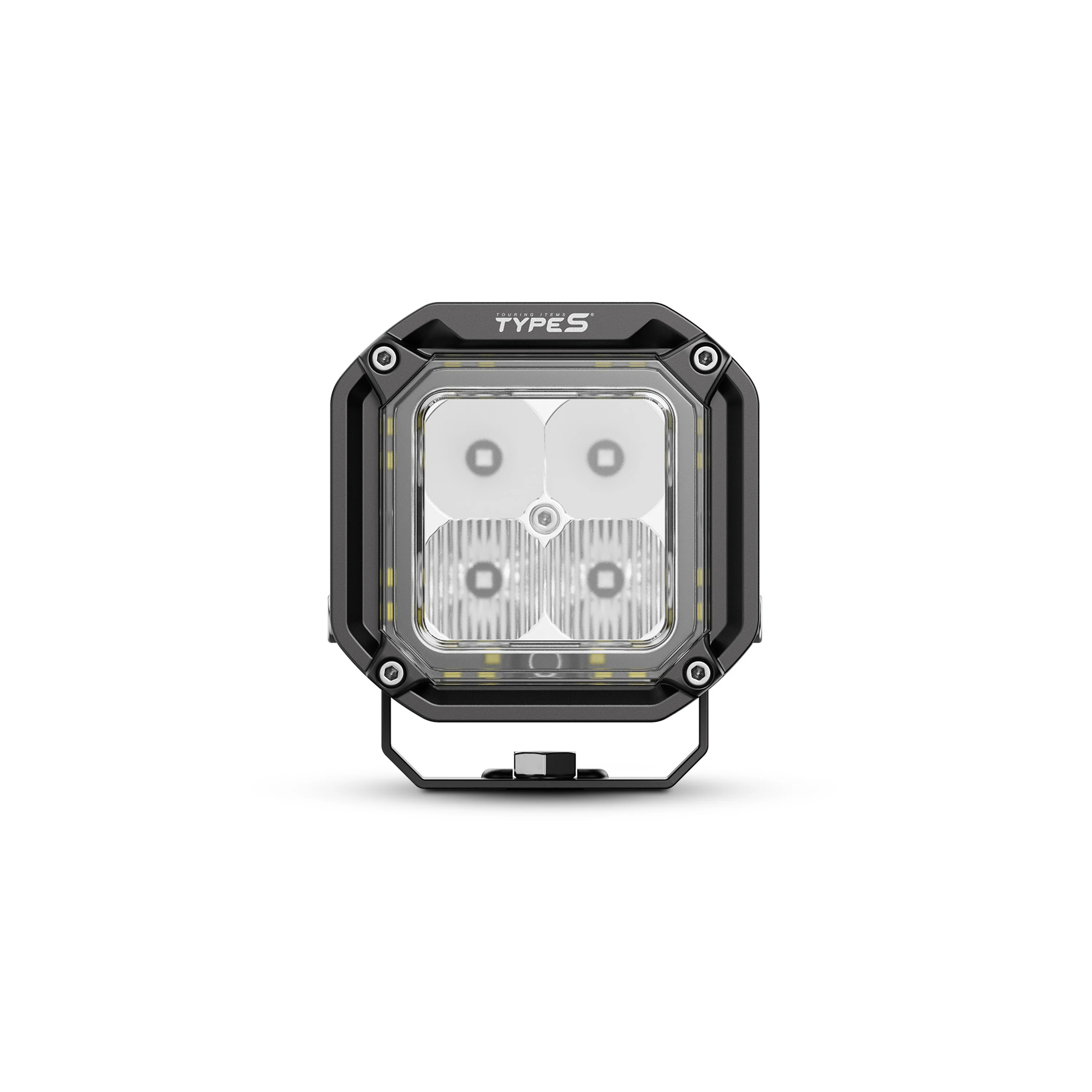 Elevate 4” Flood Cube Light with Amber Accent Light - Image 2