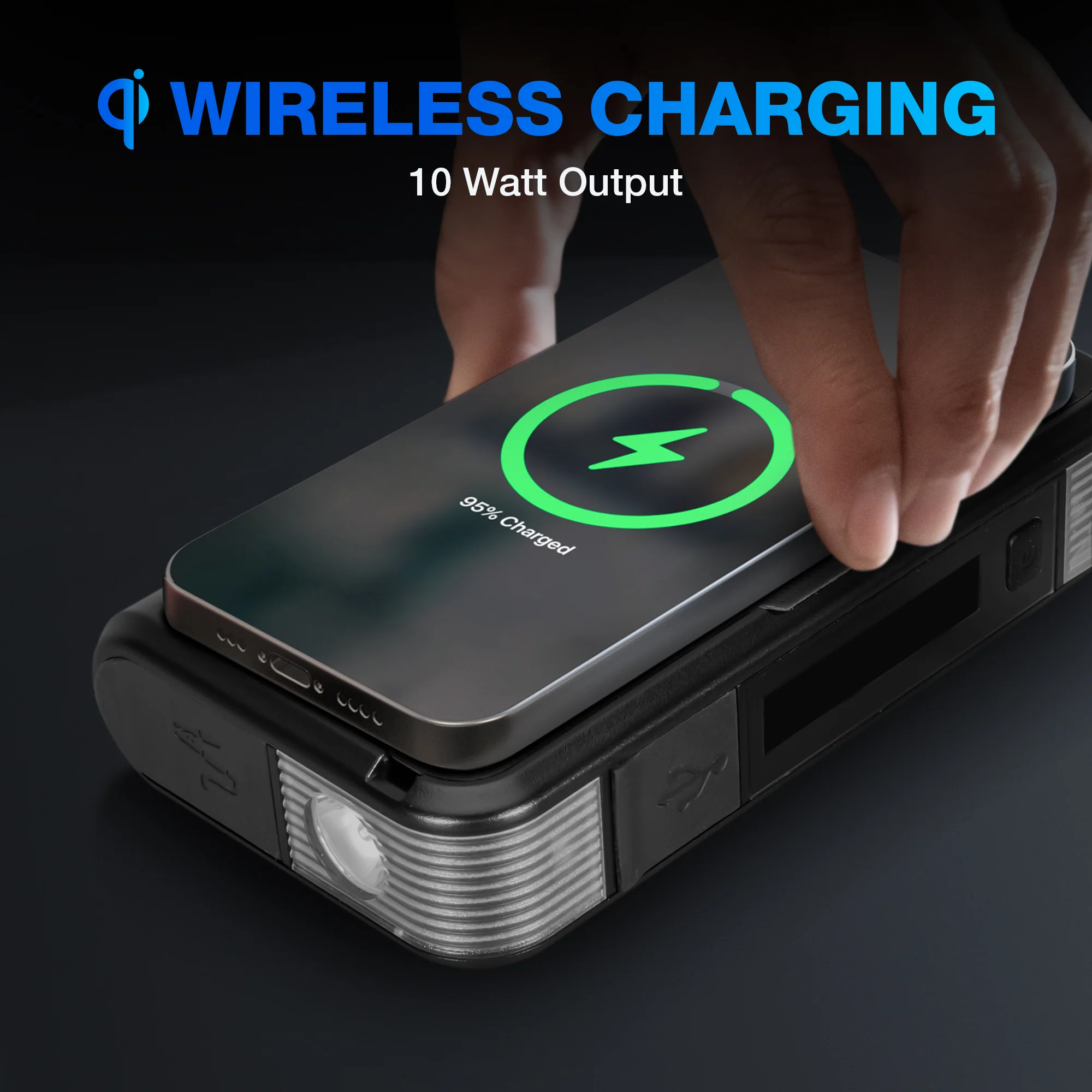 Mike Power 8000mAh Wireless Jump Starter with Built-in Cable - Image 6