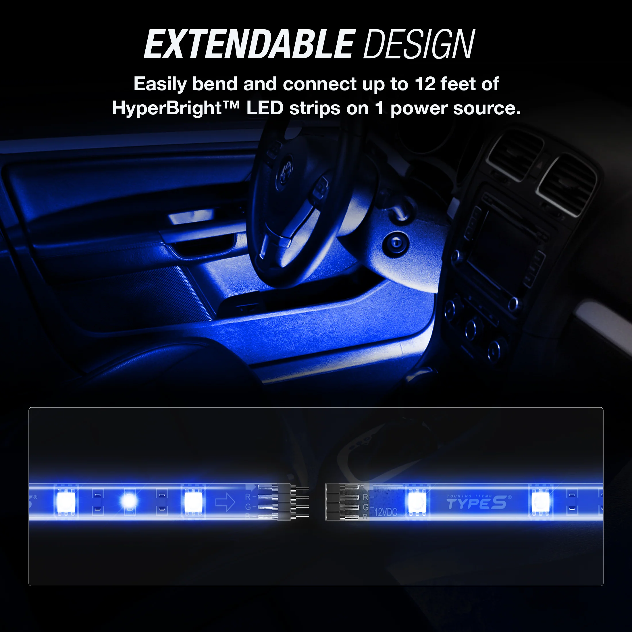 TYPE S HyperBright™ 24" LED Lighting Kit (Blue) - Image 3
