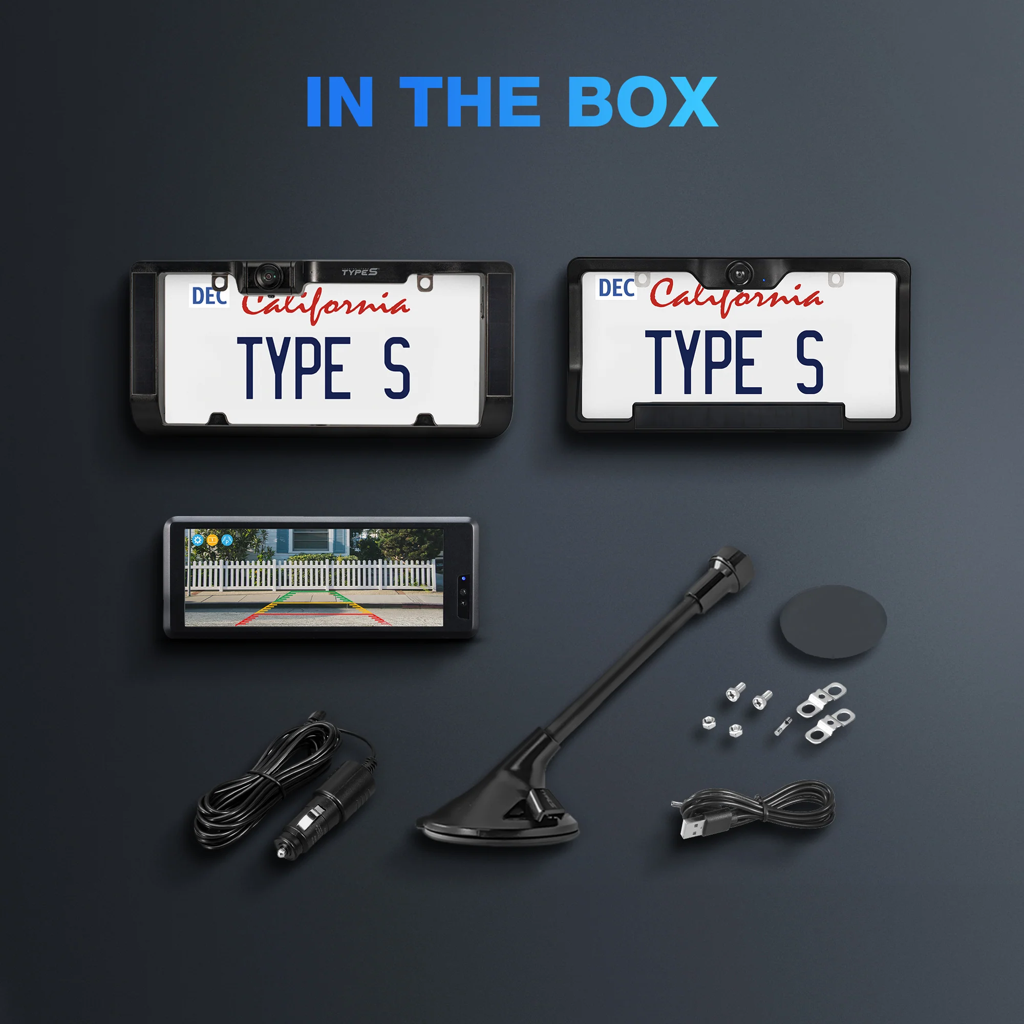 TYPE S Wireless Solar Powered Parking Assistance Camera Set with 6.8" Touchscreen Monitor - Image 7